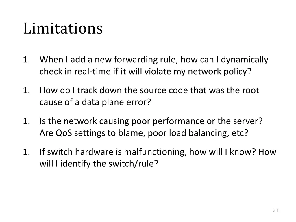 limitations