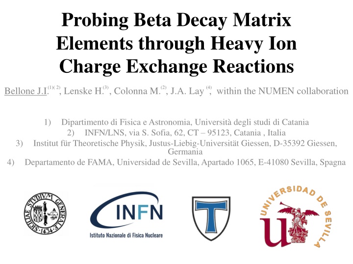 probing beta decay matrix elements through heavy