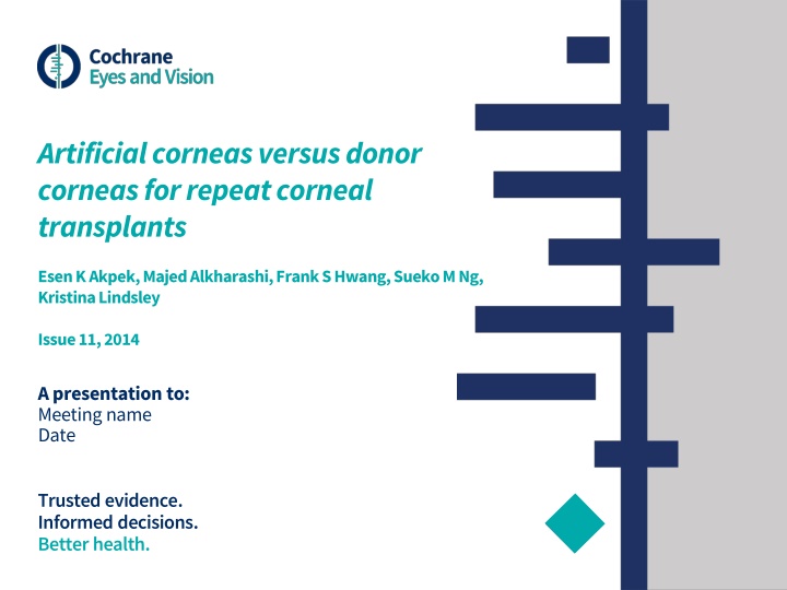 artificial corneas versus donor corneas