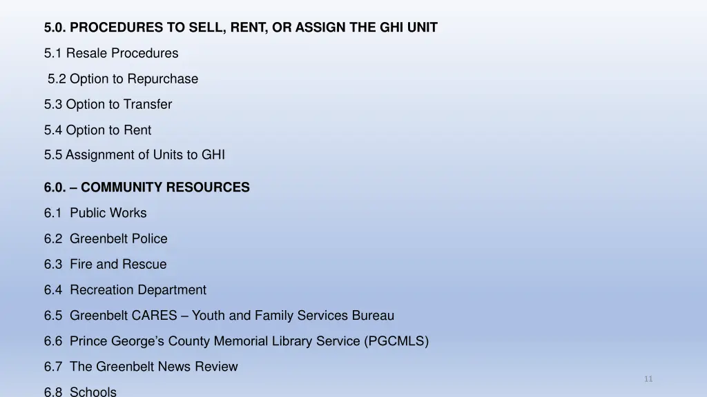 5 0 procedures to sell rent or assign the ghi unit