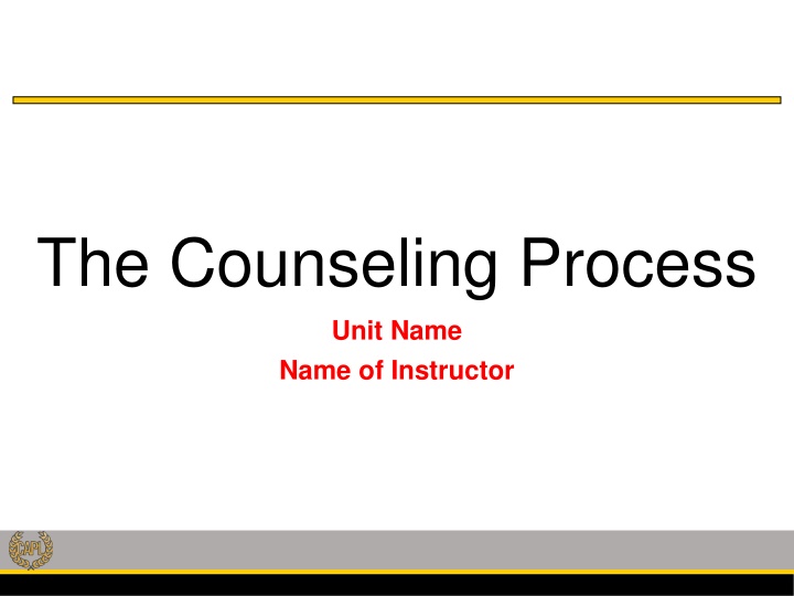 the counseling process