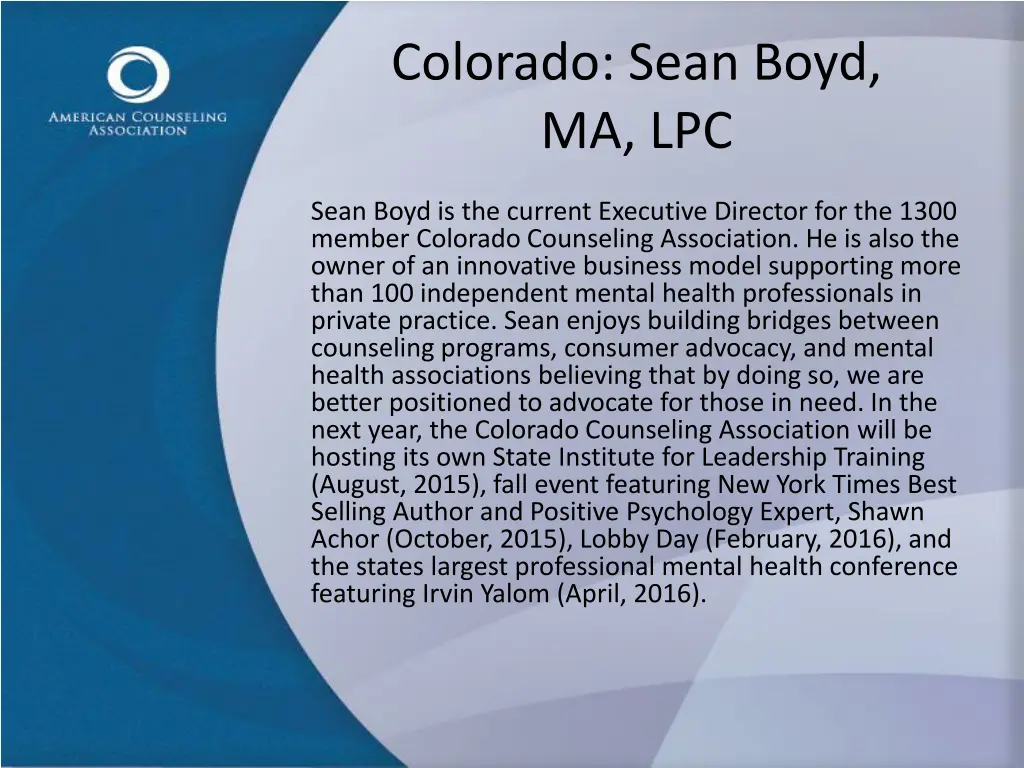 colorado sean boyd ma lpc