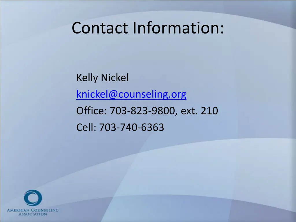 contact information