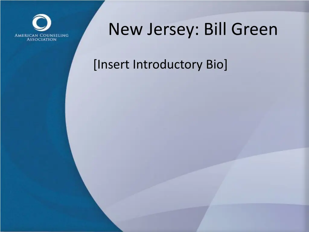 new jersey bill green
