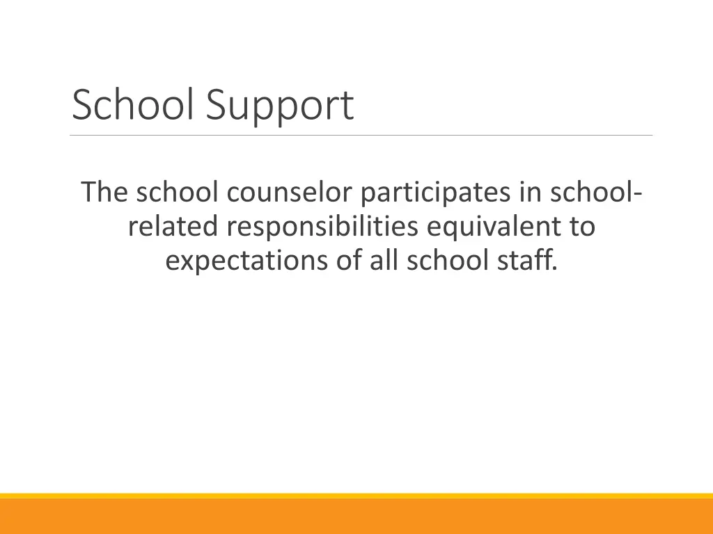 school support