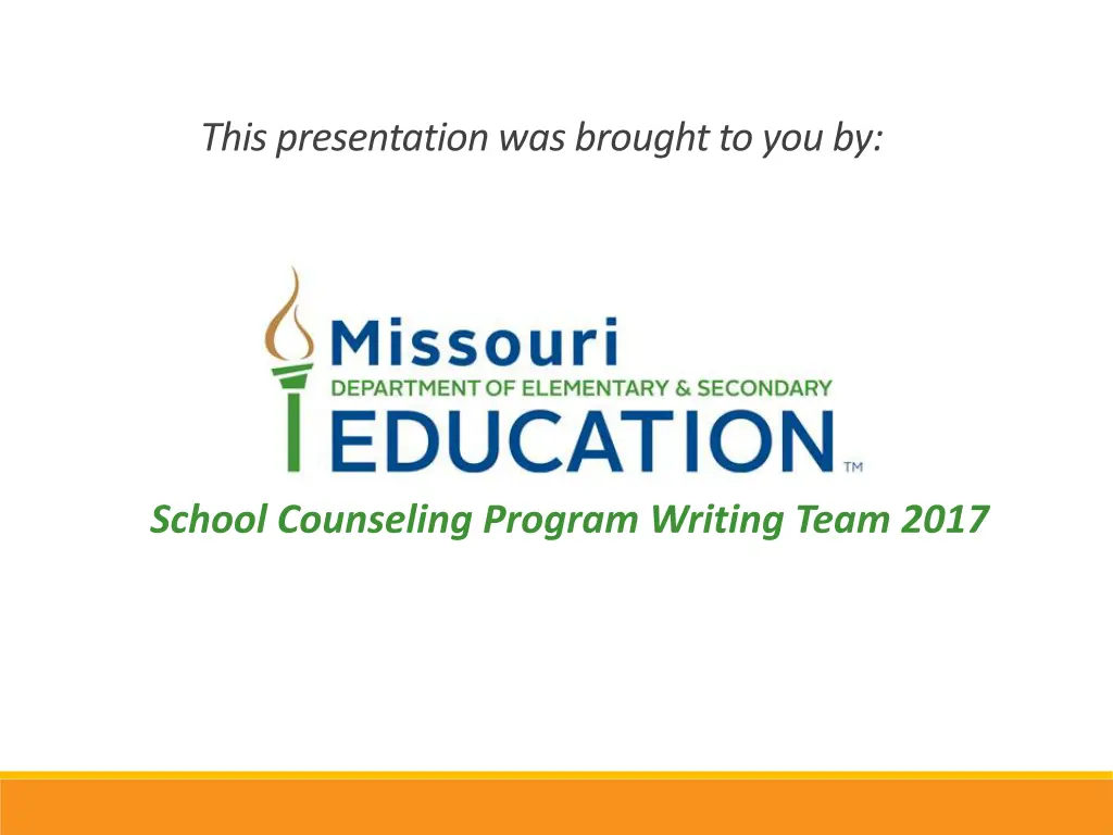 this presentation was brought to you by