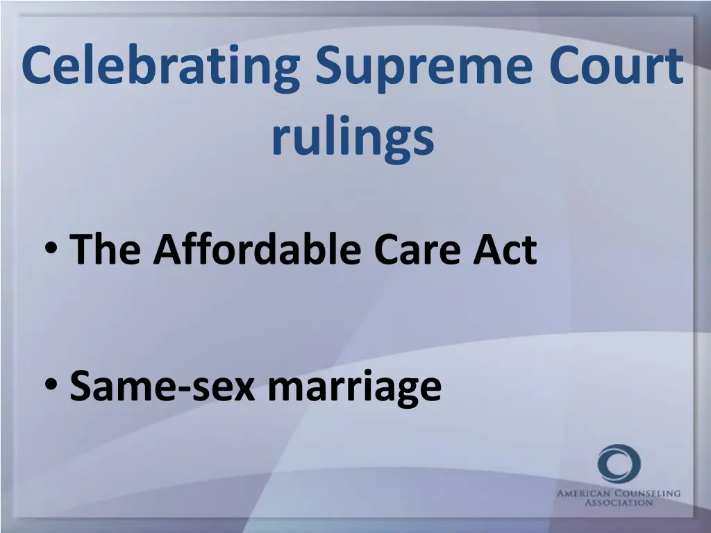 celebrating supreme court rulings