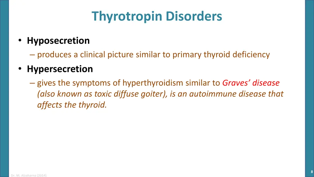 thyrotropin disorders