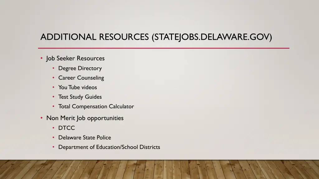 additional resources statejobs delaware gov