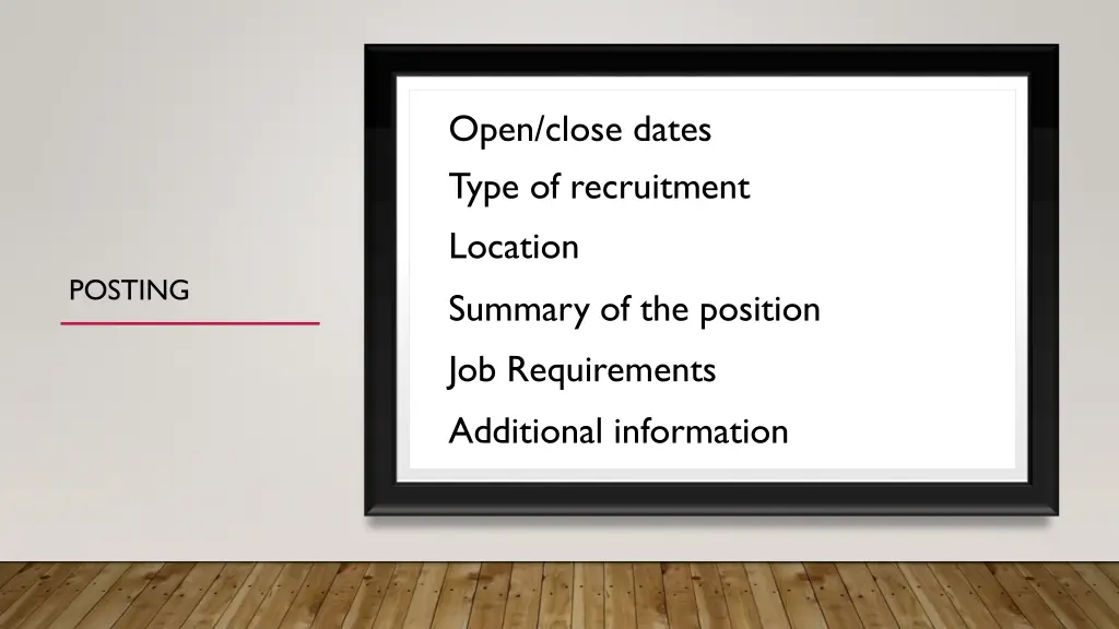 open close dates type of recruitment location