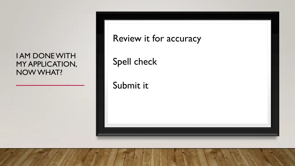 review it for accuracy