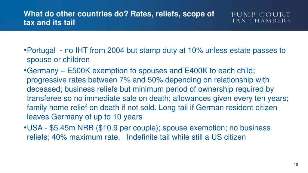what do other countries do rates reliefs scope 1