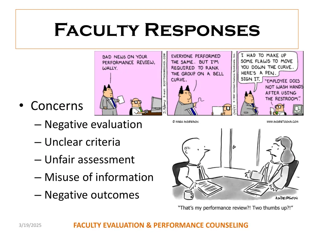 faculty responses
