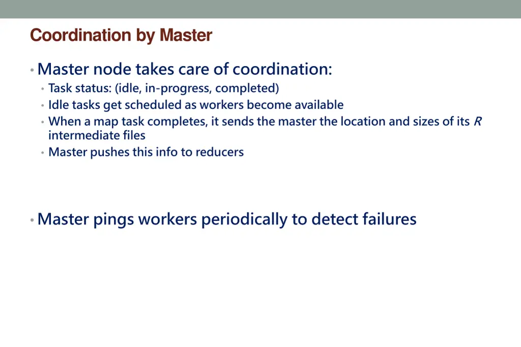 coordination by master