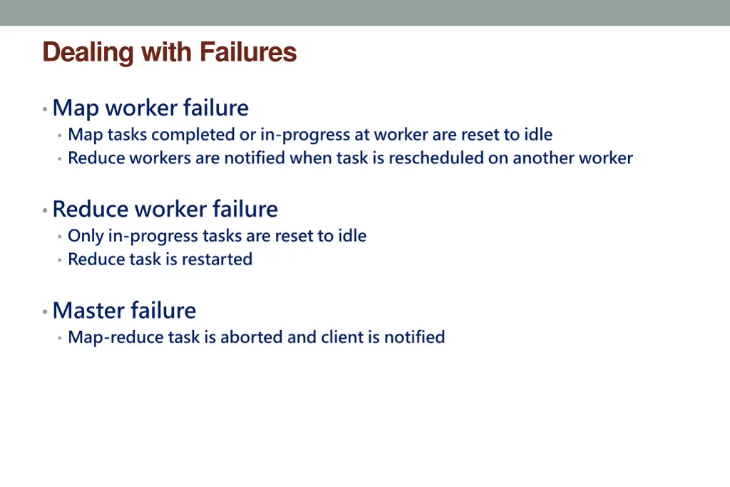 dealing with failures