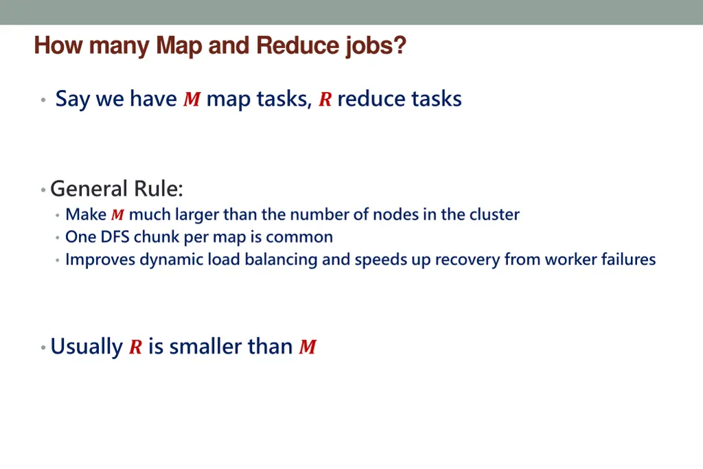 how many map and reduce jobs