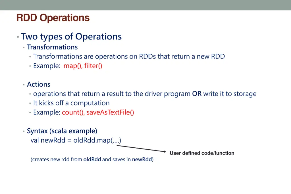 rdd operations