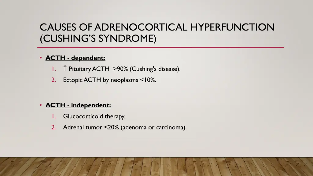 causes of adrenocortical hyperfunction cushing