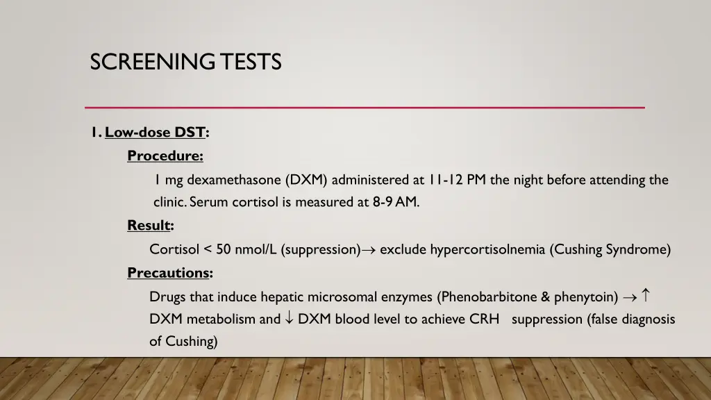 screening tests