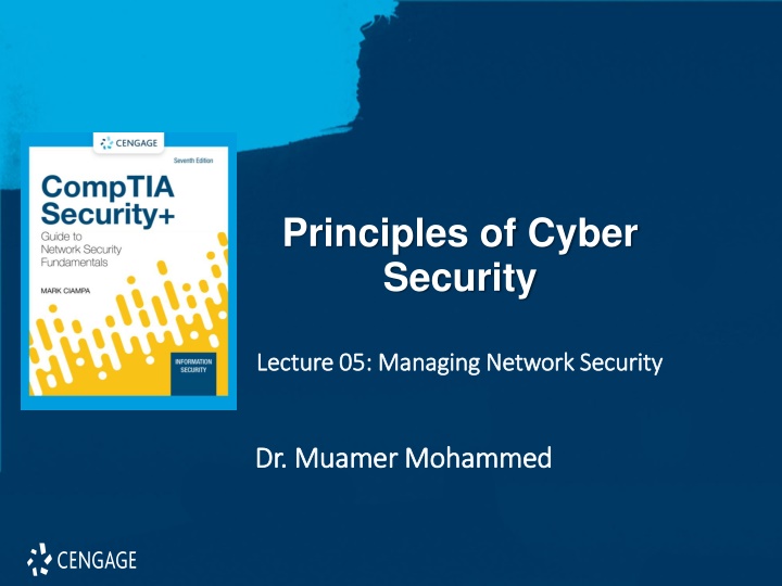 principles of cyber security