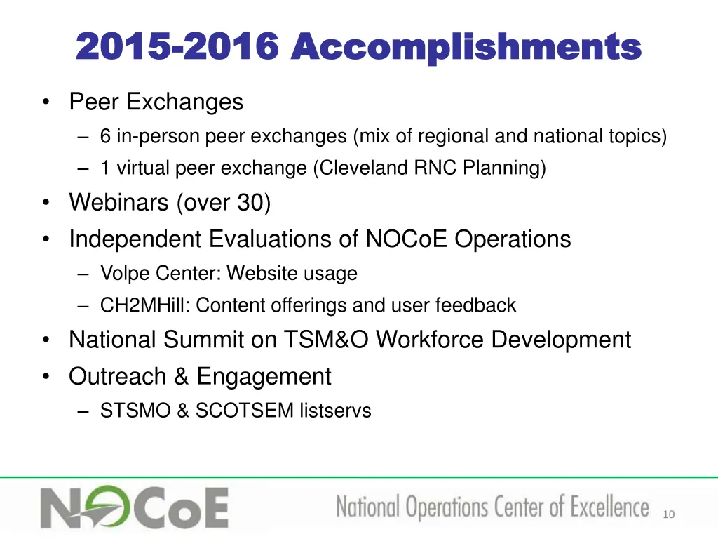 2015 2015 2016 accomplishments 2016