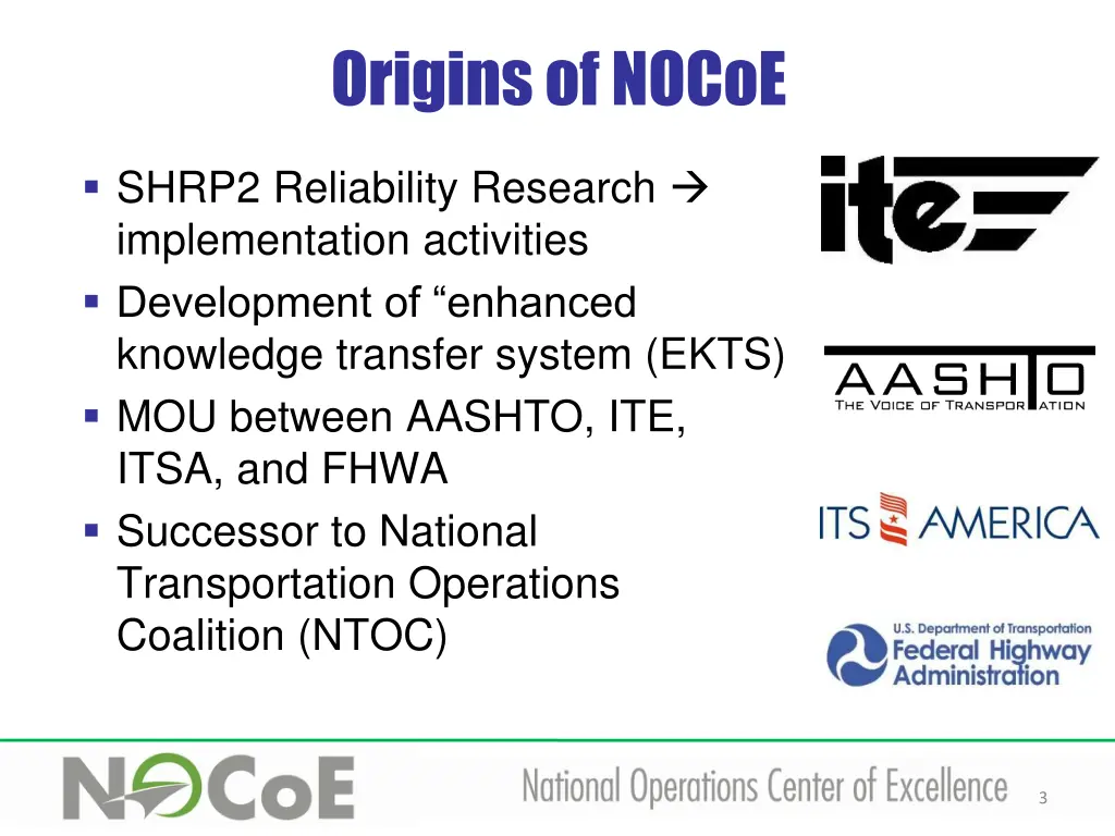 origins of nocoe