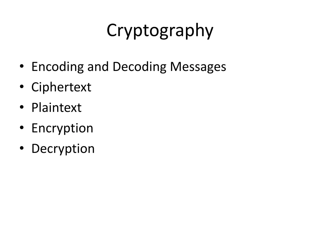 cryptography