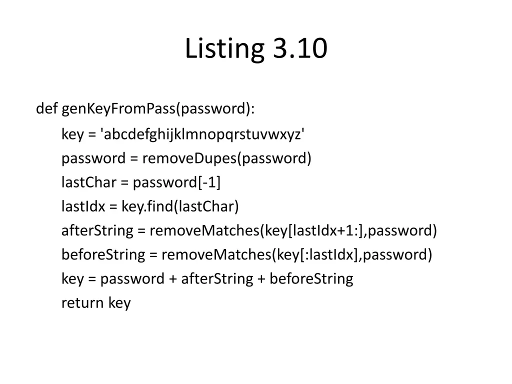 listing 3 10