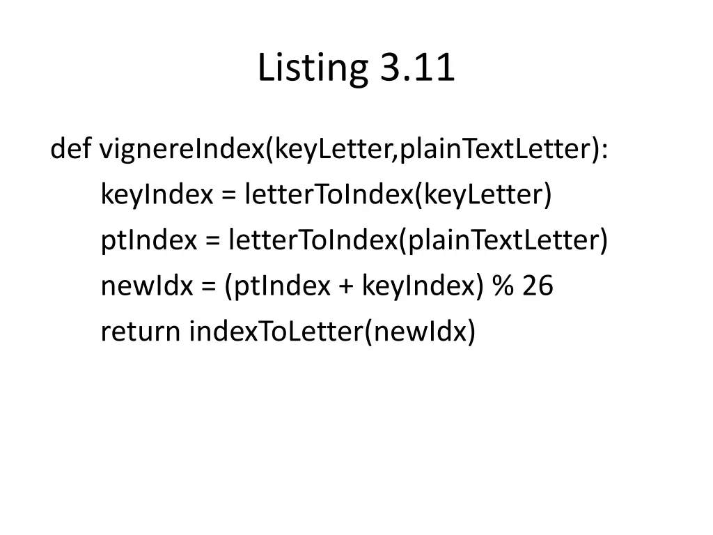 listing 3 11