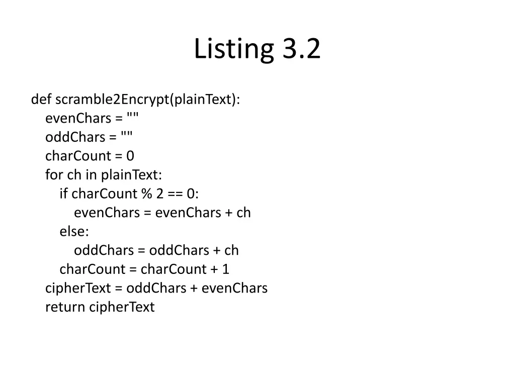 listing 3 2