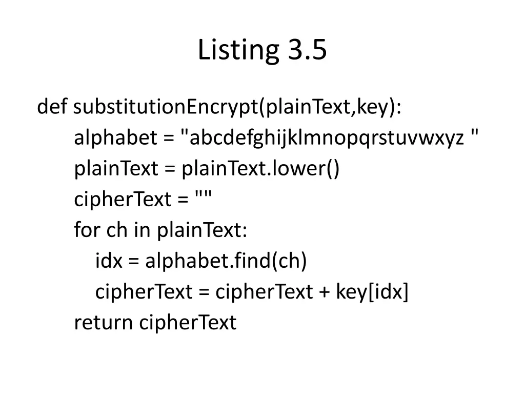 listing 3 5