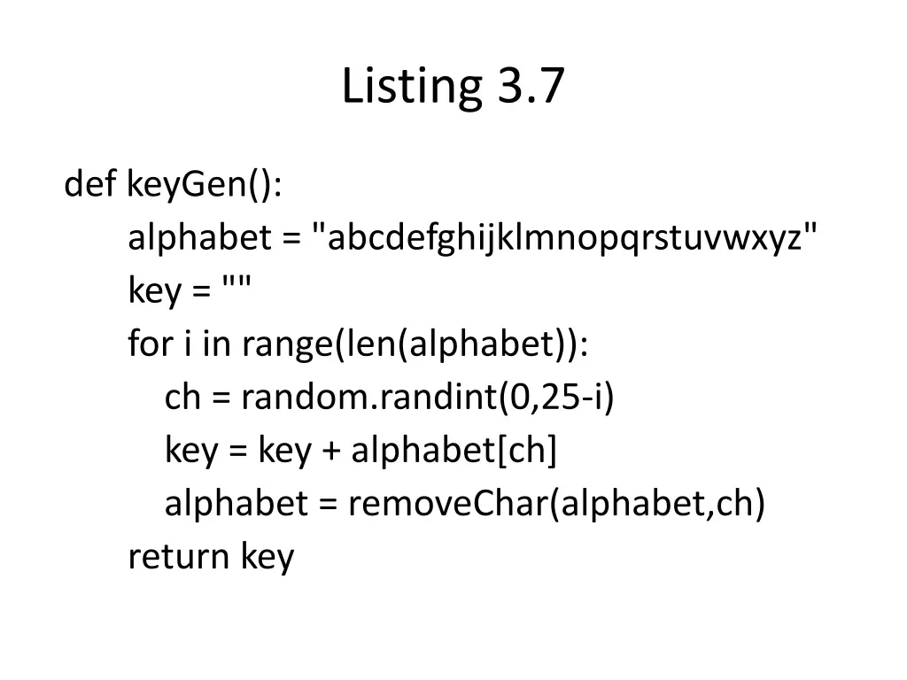 listing 3 7