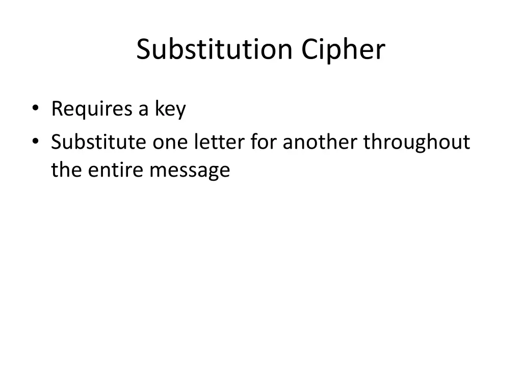 substitution cipher