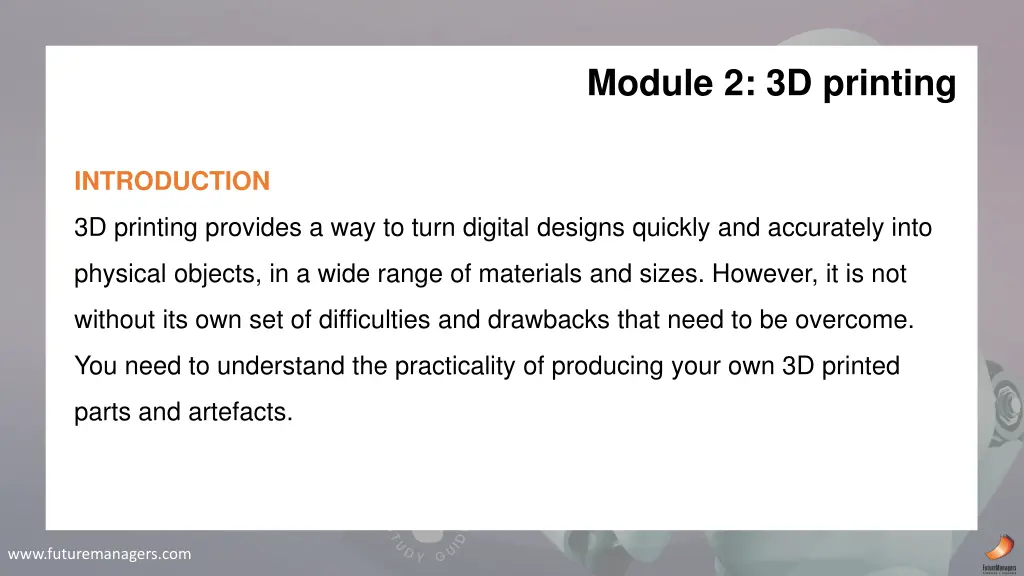 module 2 3d printing