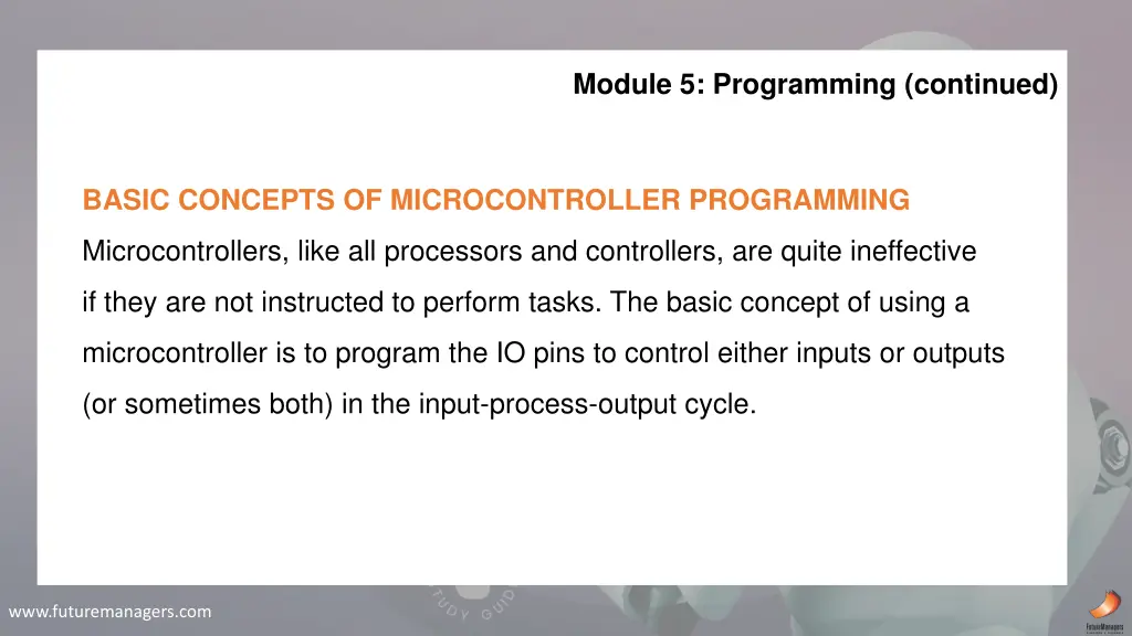 module 5 programming continued