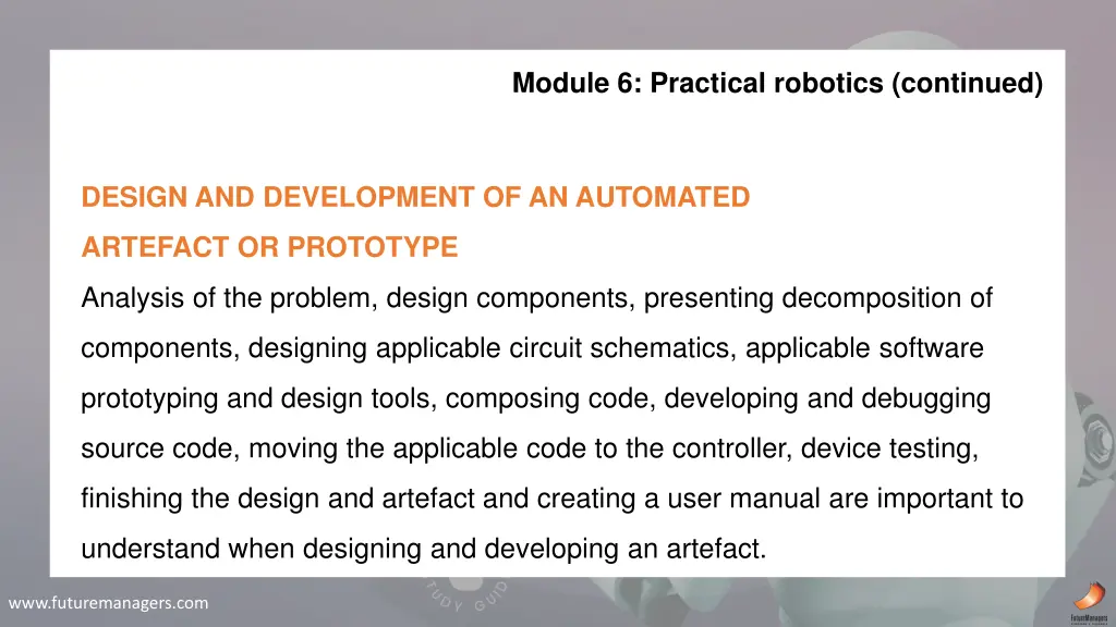 module 6 practical robotics continued 1