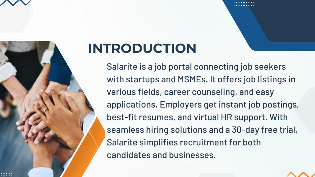 introduction salarite is a job portal connecting