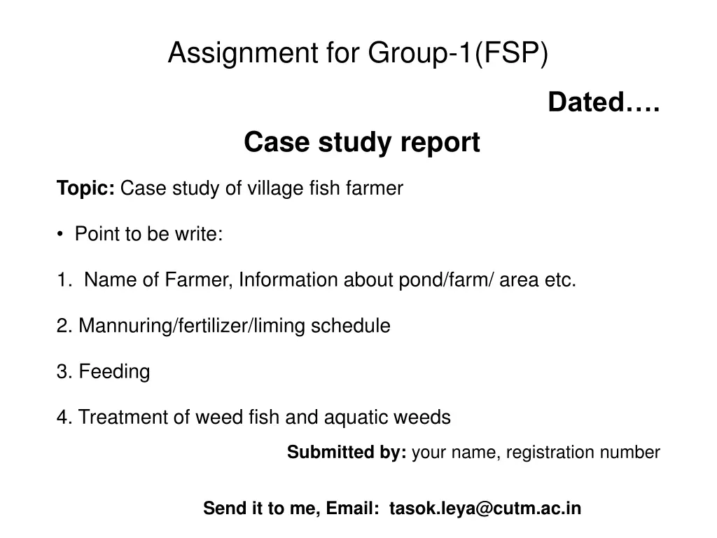 assignment for group 1 fsp