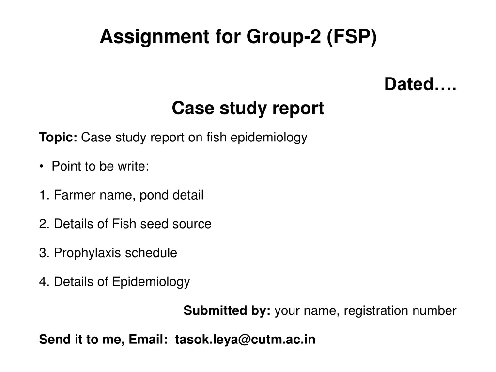 assignment for group 2 fsp