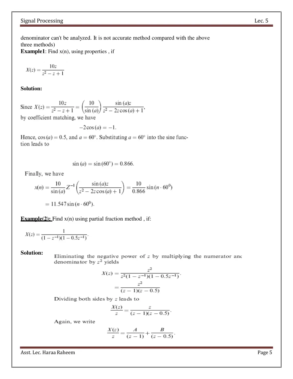 signal processing 4