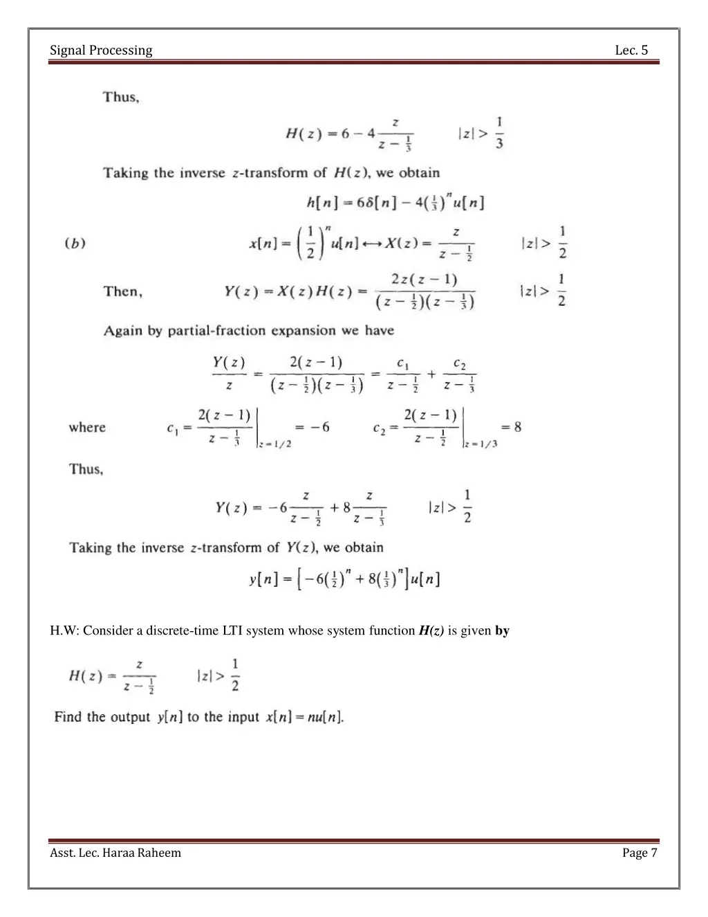 signal processing 6