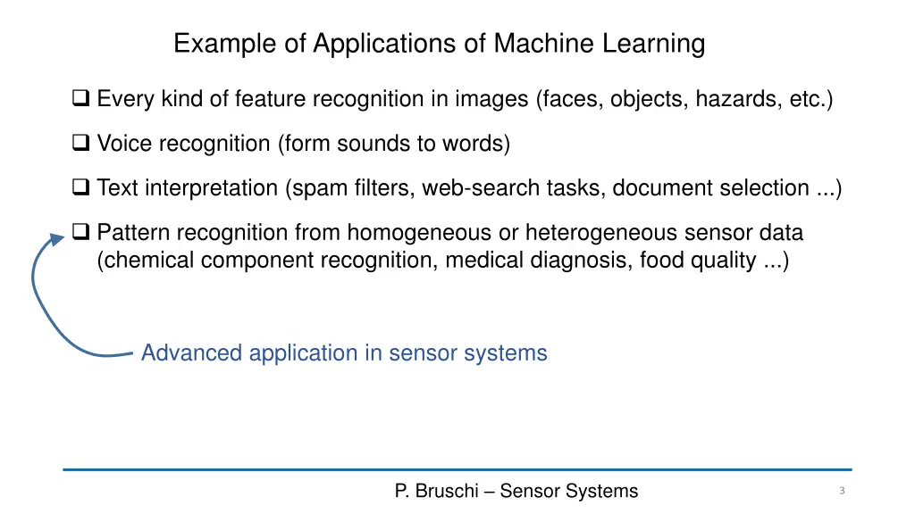 example of applications of machine learning