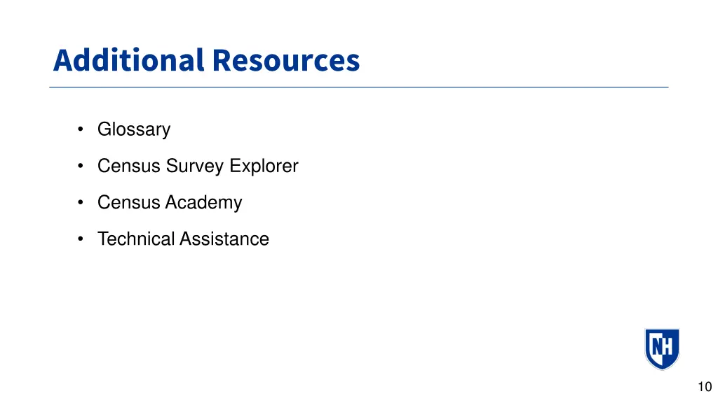 additional resources