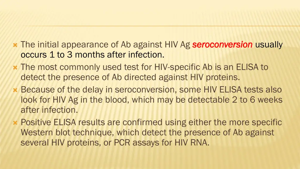 the initial appearance of ab against