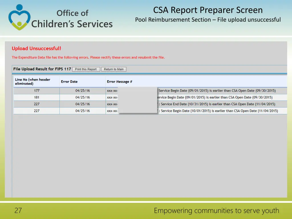 csa report preparer screen pool reimbursement 1