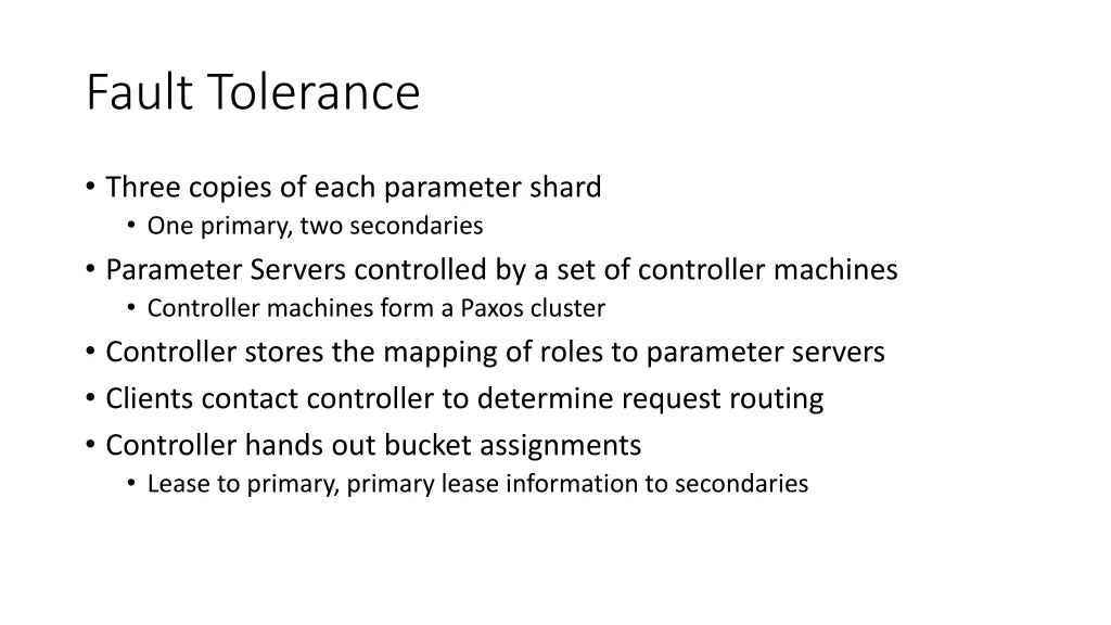 fault tolerance