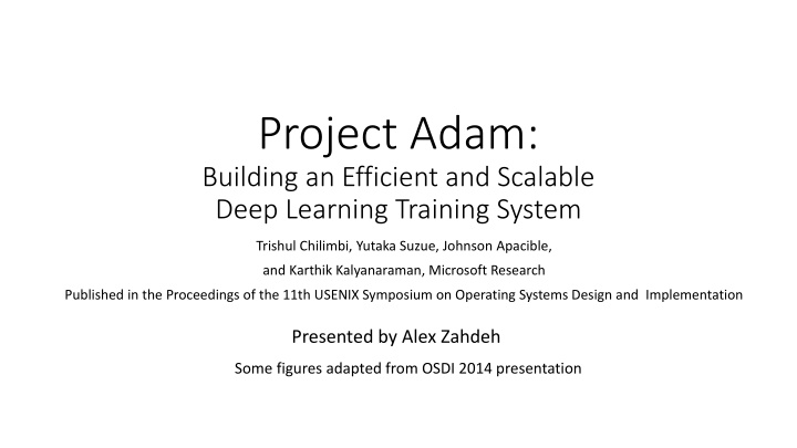 project adam building an efficient and scalable