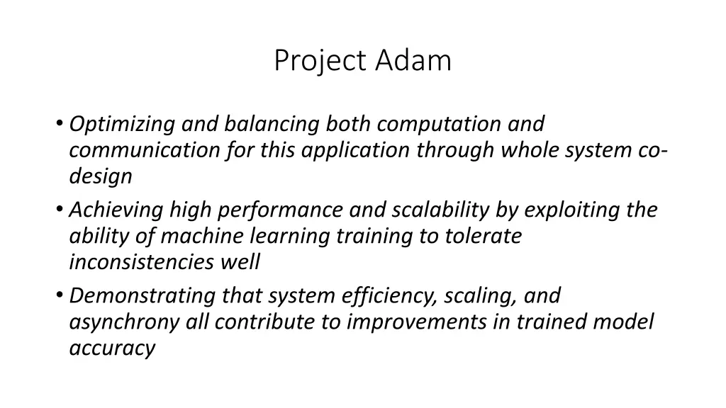 project adam