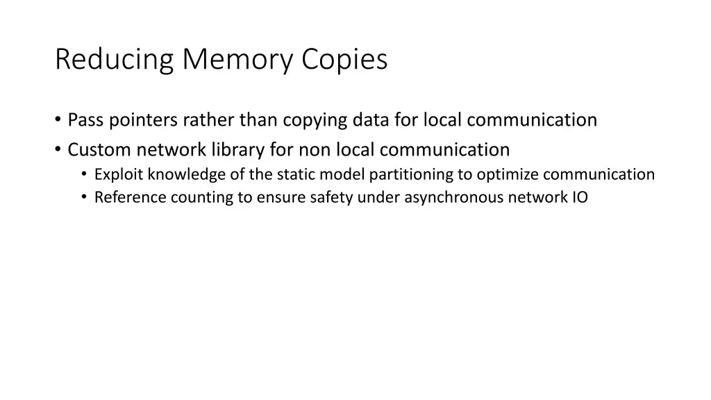 reducing memory copies