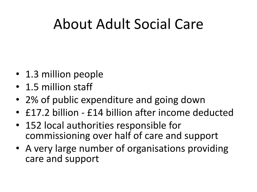 about adult social care